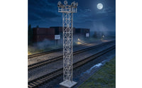 LED Beacon Station Model 1:87 Lattice Structure with Ladder Realistic HO Scale Structure Industrial for Collectors