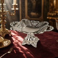 Pedestal Serving Tray Elegant Serving Tray with Pedestal Engraved for Weddings