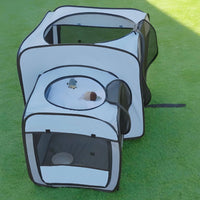Carry Bag Included Foldable Pet Tent Lightweight Fold-out Pet Enclosure for Indoors, Outdoors