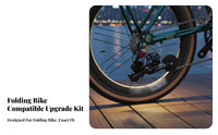 Folding Bike Derailleur Kit Aluminum Alloy External Rear Derailleur Set Cycle Drivetrain Modification Kit Multi-Speed
