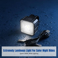 Bike Light Set, High Brightness Waterproof Type-C Rechargeable Front & Rear Lights for Night Riding