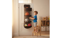 Over the Door Organizer with Zippered Pockets Heavy-Duty over-the-Door Organizer for Athletes, Home Gym, Garage