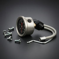 Long-Lasting Fuel Pressure Gauge Metal-Bodied Analog Fuel Gauge Easy-to-Read Accurate for Mechanics, Car Tuners, Engine Bays