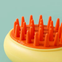 Cat Brush for Dog Grooming and Cat Bath, 4-Pack Soft Silicone Cleaning Brush, Paw Print Design Cat Grooming Brush