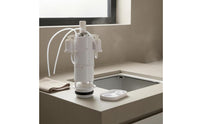 Replacement Concealed Cistern Valve Vertical Outlet Toilet Drain Valve Sealing Sealing Gasket Concealed Cistern Drain Pipe White Plastic