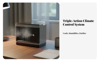 Portable Air Conditioner Fan Quiet Desktop Misting Fan Three-Fan Speeds Desktop Air Chiller for Office Workers, Students, Dorm Room, Bedroom