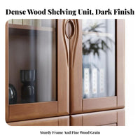 personalizedizable Design Tall bookshelf with Doors Multifunctional Floor-Standing Display Hutch space-saving Size Home Furniture adaptable for Book Lovers, homeowners, Collectors, Study Room, Bedroom, Hallway