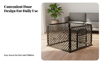 Easy to Clean Modular Plastic Pet Fence Expandable Design Plastic Puppy Playpen Secure Lock Indoor Dog Pen Tool-Effortless Assembly for Young Dogs, Small Dogs