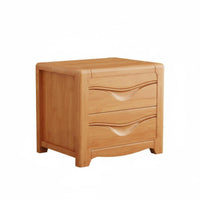 Japanese aesthetic End Table with Woven Drawer Nordic Design Nightstand Minimalist Bedside Cabinet Rattan Weave for Interior Decorators, Homeowners, Renters, Guest Room, Hallway, Office