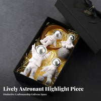 Space these figurinese Miniature Astronaut Figurine Giftprepared Astronaut Statuette Creative Design Desktop decoration Wide Application for Adults, Children, Party Planners, Home Decor, Living Room, Bedroom, Car dashboard