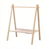 Stable Pet Clothes Rack with Shelf Minimalist Pet Clothes Rack Lightweight Garment Display Stand Compact for Nursery