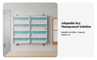 Lockable Wall-Mounted Key Cabinet Theft-Resistant Construction Wall-Mounted Key Organizer Numbered Hooks Management Box Long-Lasting for Property Managers, Office Administrators, Real Estate Agency, Car Dealership, Rental Properties, Factory