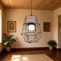 Rope Lampshade Retro Design Rope Lampshade Hand-Woven for Clothing Shop