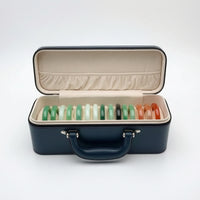 Bracelet Case with Handle Hard Shell Jewelry Organizer Box with Handle Zippered