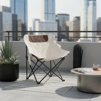 Portable Moon Chair Foldable Camp Chair Waterproof for Camping, Beach