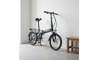 Ultralight 20 Inch Folding Electric Bicycle Pedal Assist Foldable Electric Bike Aluminum Frame Electric Cycle Shock Absorption for Women, Commuting, Travel, City Riding