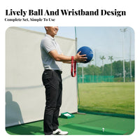 Portable Golf Posture Correction Ball Muscle Memory Development Golf Swing Practice Ball Adjustable Strap for Golfers, Indoor, Driving Range