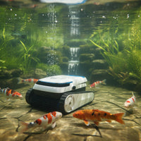 Powerful Suction Robotic Pool Cleaner Fine Filtration Underwater Cleaning Robot Intelligent Navigation for Aquatic Pond, over Ground Pools