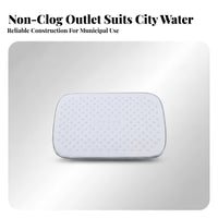 Silicone Nozzles Rectangular Shower Head Airinfusion Rain Shower Head Electroplated Bathroom Fixture Rounded Corners