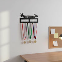 Wrestling Medal Holder Champion Showcase Sports Award Holder Easy Installation