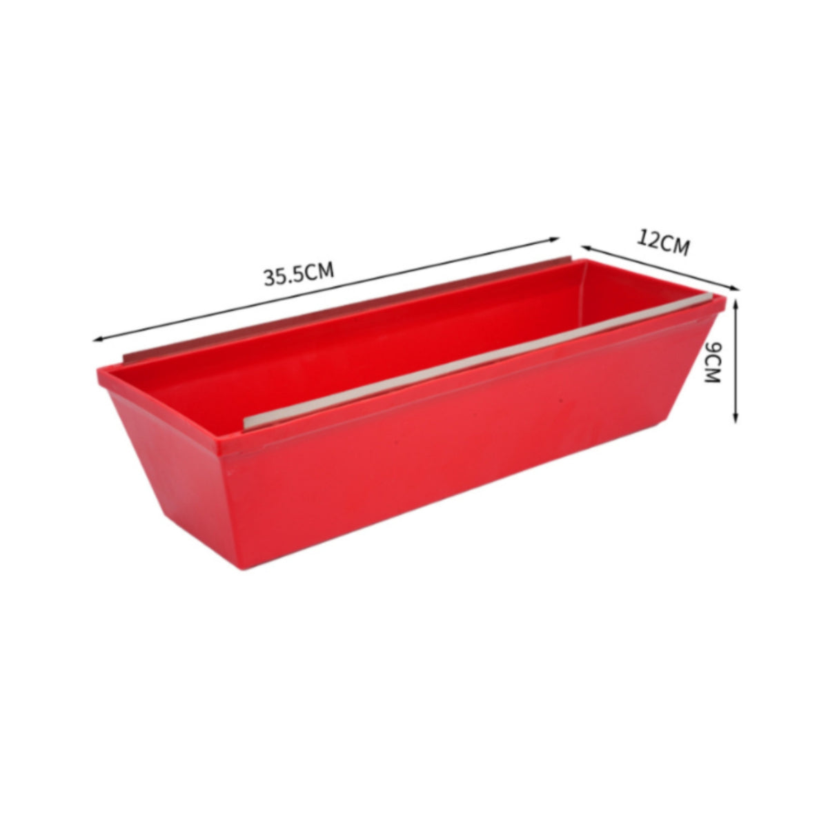 Rectangular Paint Scraper Box Deep Scraper Box with Blade Lightweight Easy-to-Clean for Painters, Decorators, DIYers, Painting, Renovation, Wall Repair
