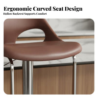 Minimalist Design Adjustable rotate Bar Stool Stable Base Adjustable rotate Stool Upholstered Seat Counter Chair Ergonomic supportrest for Homeowners, Adults, Interior Designers, Restaurant, Cafe, Kitchen, Dining Room