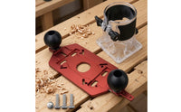 Router Base Plate with Handles Aluminum Alloy Router Base Plate with Handle Universal for Woodworkers, Hobbyist Crafters, Edge Shaping, Groove Cutting