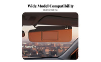 Sun Visor Mirror Exact Fit Replacement Sun Visor Cosmetic Mirror Cover Easy Installation Automotive Trim Part