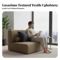 luxuriously soft fabric Upholstery Curved sectional Sofa unrestricted configuration Sectional Seating Designer Look Lounge Couch Deep Seat for Interior Designers, Design fans, Apartment Dwellers, Villa, Living Room, Bedroom