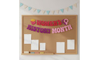 Women's History Month Banner Empowering Slogans Women's History Month Decorations Easy to Assemble Feminist Party Decoration for Women, Classroom