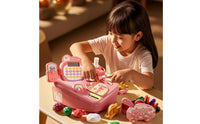 Checkout Toy with Suitcase Case Portable Playset Interactive for Children
