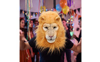 Full-Face Lion Head Mask One-Size Lion Mask Long-Lasting Lightweight for Halloween, Cosplay