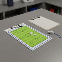 Portable Soccer Board Easy to Use Football Board Write and Wipe Soccer Coaching Clipboard Includes Markers for Coaches, Trainers