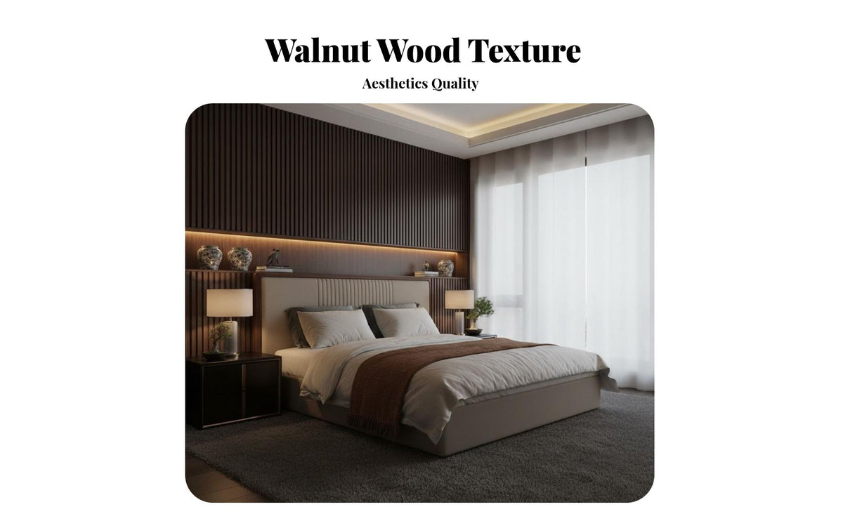 frame Bed with Upholstered Headboard New Chinese design Upholstered frame Frame Ergonomic supportiverest Bedroom Furniture for partners, Apartment, Home