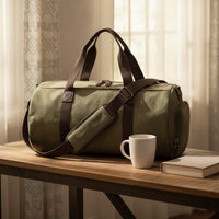 Travel Duffel with Pocket Detachable Duffel Bag with Shoulder Strap Zippered for Journeyers, Gym-Goers
