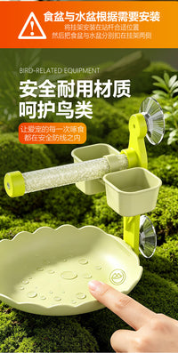 NOMOY PET Hanging Parrot Perch Play Stand for Cockatiels, Budgies, and Lovebirds