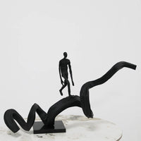 Abstract Human Figure Sculpture Modern Human Figure Sculpture Artistic Decorative Display Statue for Entryway
