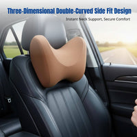 Car Neck Pillow Headrest Support, Viscoelastic Foam, Ergonomic, Adjustable, Universal, Comfortable for Driving