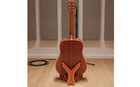 Guitar Stand Triangular Guitar Stand with Wood Grain Space Saving for Bass Instrumentalists, Home Storage, Studio