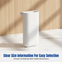 Adhesive Desktop Pen Holder, Multi-Functional Office Organizer, Minimalist Storage Tube, PP Material