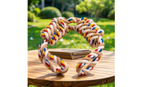 Dog Rope Toy Cotton Dog Tug Toy Tough Twisted for Dogs, Chewing
