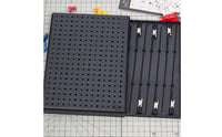 Perforated Model Painting Stand Built-in Storage Model Painting Stand Stable Support Clip Holder Board