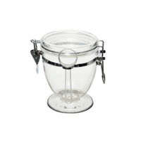 Countertop Canister with Clamp Lid Sealed Clamp-Lid Jar Transparent Clear Canister Round for Kitchen