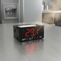 Double Temperature Controller Defrost Function Touchscreen Thermostat Customizable Settings Digital Temperature Controller for Flower Coolers