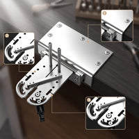 Jewelry Work Clamp Multifunction Bench-Mounted Clamp with Support Rods Jeweler's Vise Stainless Steel Jewelry Vise Aluminum