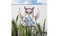 Decorative Owl Wind Rotator Weatherproof Owl Bird Scarer Humane Reflective Bird Chaser for Farmers, Gardeners, Orchard, Balcony, Garden