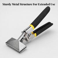 Manual Sheet Metal Bending Plier Compact Edging Plier Spring-Assisted Hand Seamer Two-Handle for Metalworking