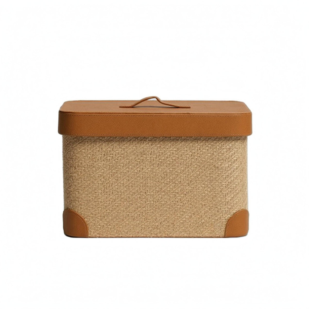 Textured Storage Box Textured Lidded Storage Box Side Opening