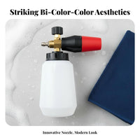 Foam Lance Heavy Duty Brass Central Vehicle Wash Foam Sprayer Graduated Bottle Adjustable Soap Dispenser for Professional Cleaners, Auto Detailing