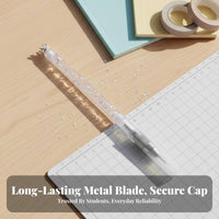 Blade Craft Pen Easy to Use Journaling Pen Long-Lasting Metal Tip for Students, Hobbyists, DIY Crafting, School Projects